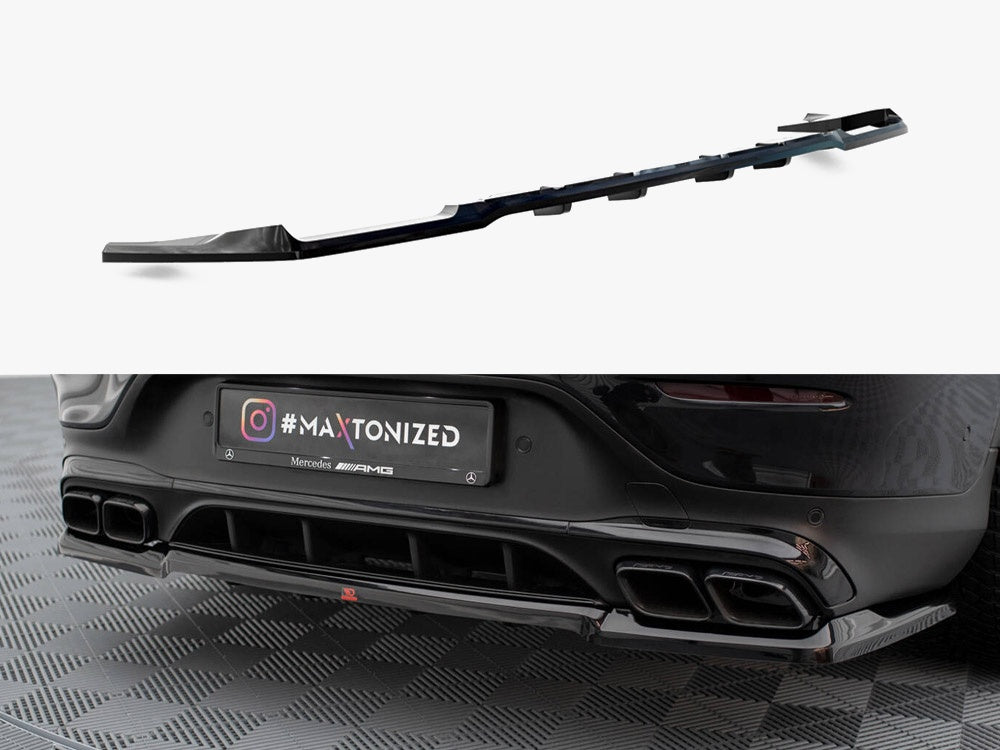 Rear Splitter (Vertical Bars) compatible with Mercedes-AMG GLC 63 Coupe C253 Facelift