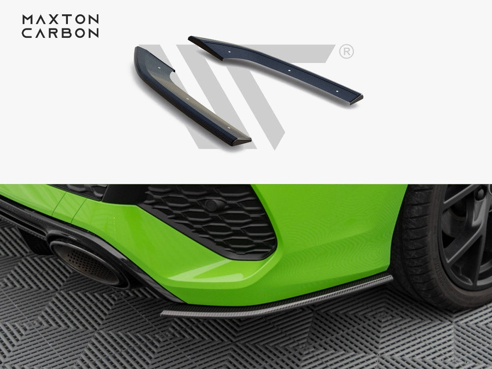 Carbon Fiber Rear Side Splitters compatible with Audi RS 3 Sedan 8Y