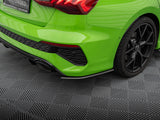 Carbon Fiber Rear Side Splitters compatible with Audi RS 3 Sedan 8Y