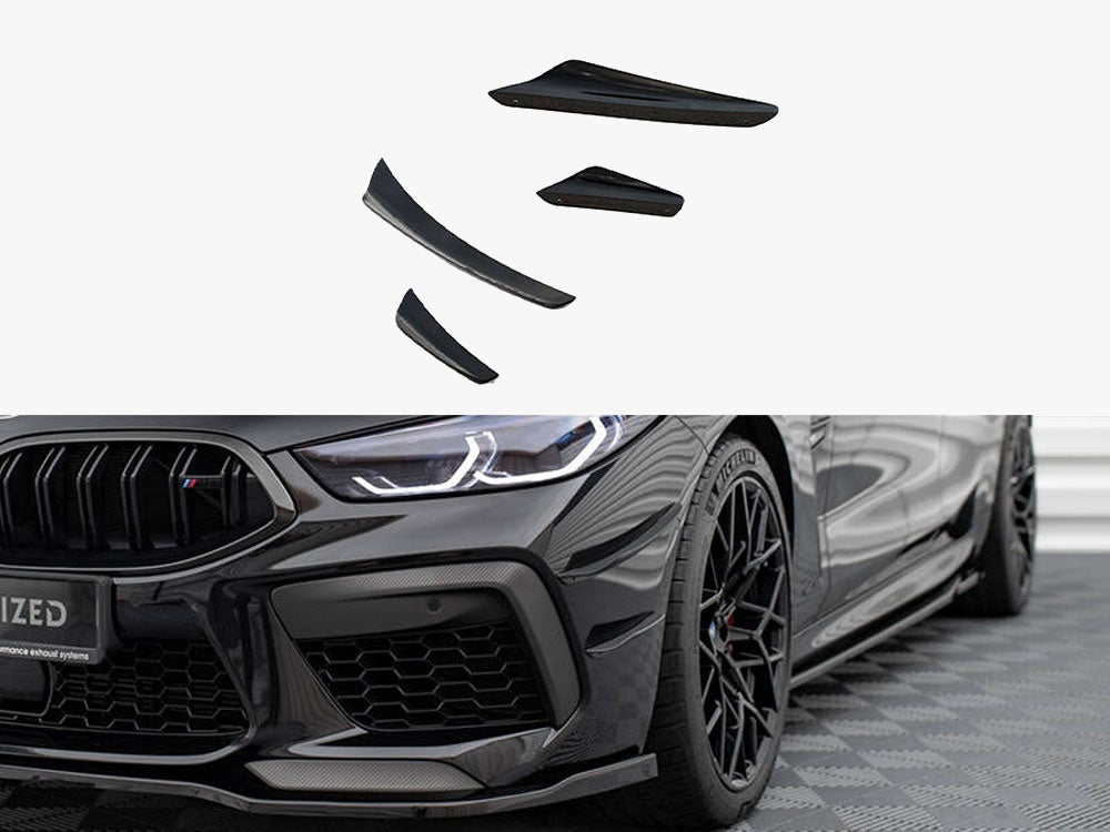 Front Bumper Wings (Canards) compatible with BMW M8 Gran Coupe F93 / Coupe F92