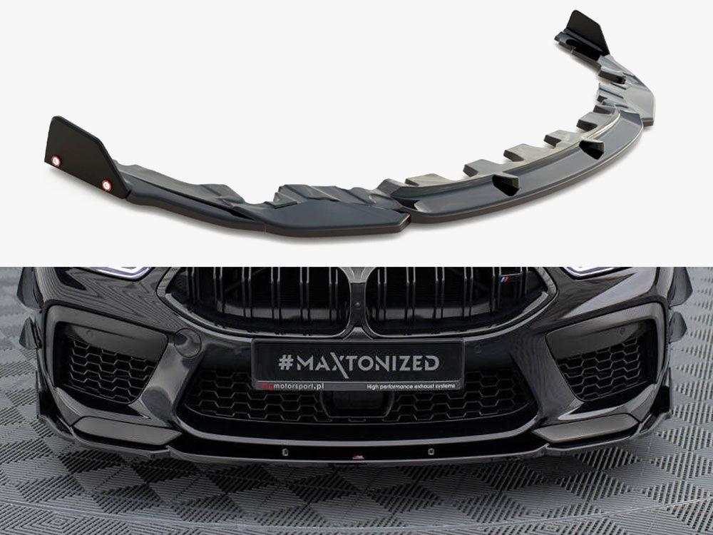 Front Splitter V.1 + Flaps compatible with BMW M8 Gran Coupe F93 / Coupe F92
