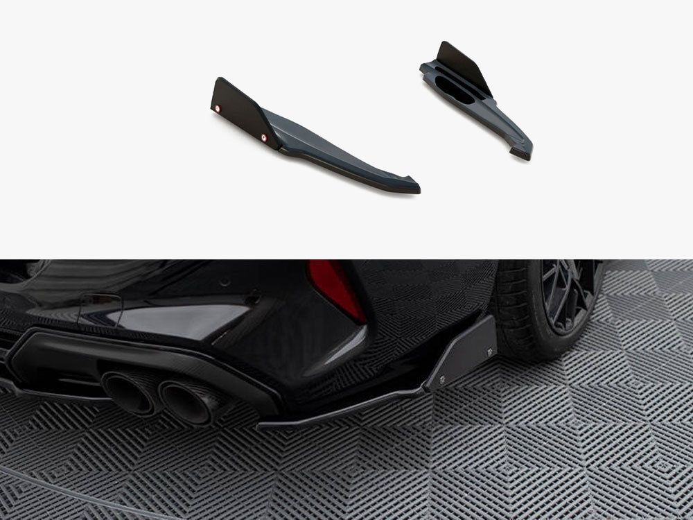 Rear Side Splitters V.1 + Flaps compatible with BMW M8 Gran Coupe F93