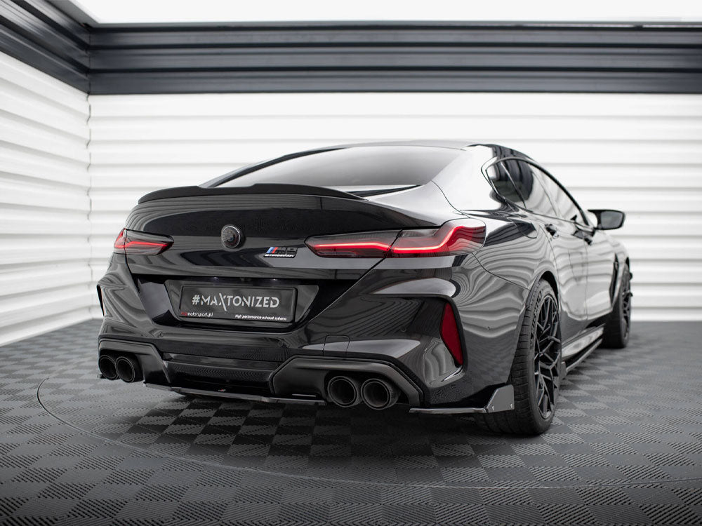 Rear Side Splitters V.1 + Flaps compatible with BMW M8 Gran Coupe F93