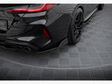Rear Side Splitters V.1 + Flaps compatible with BMW M8 Gran Coupe F93