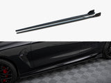 Side Skirts Diffusers V.1 + Flaps compatible with BMW M8 Gran Coupe F93 / 8 Gran Coupe M-Pack G16