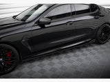 Side Skirts Diffusers V.1 + Flaps compatible with BMW M8 Gran Coupe F93 / 8 Gran Coupe M-Pack G16