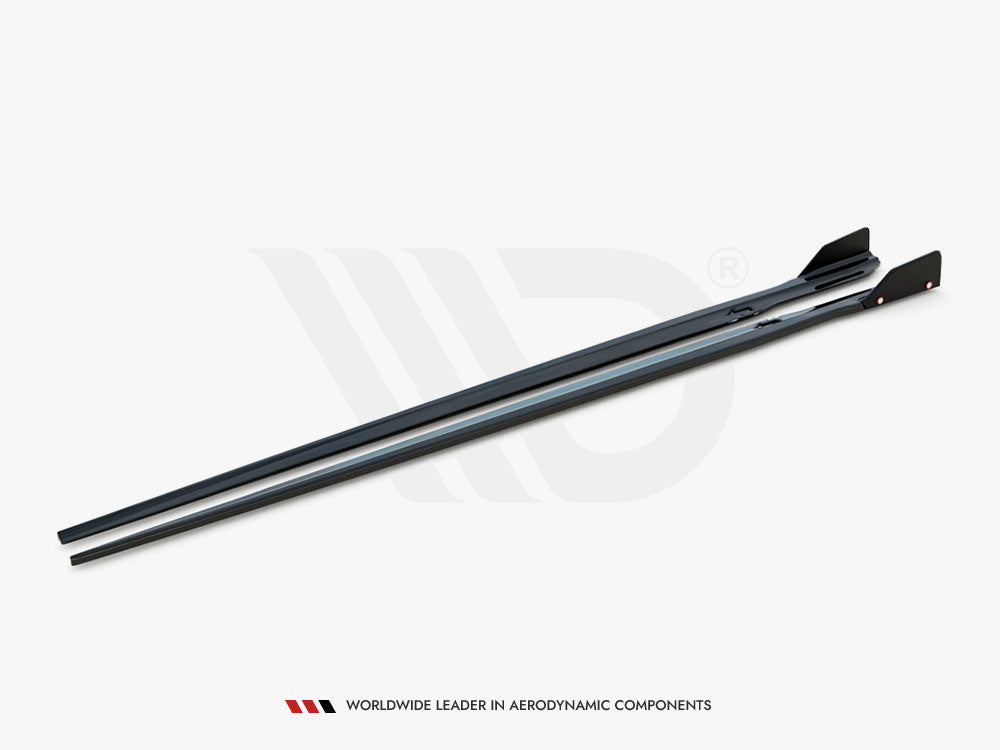 Side Skirts Diffusers V.1 + Flaps compatible with BMW M8 Gran Coupe F93 / 8 Gran Coupe M-Pack G16