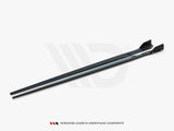 Side Skirts Diffusers V.1 + Flaps compatible with BMW M8 Gran Coupe F93 / 8 Gran Coupe M-Pack G16