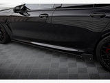 Side Skirts Diffusers V.1 + Flaps compatible with BMW M8 Gran Coupe F93 / 8 Gran Coupe M-Pack G16