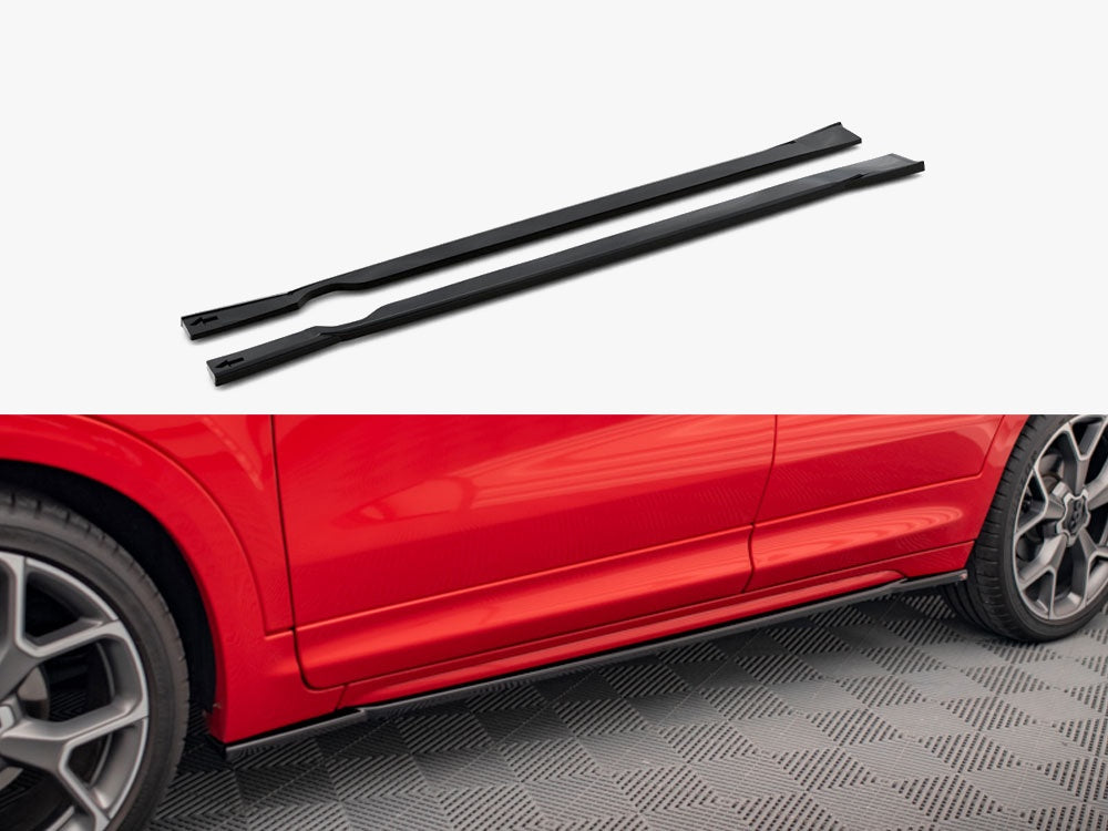 Side Skirts Diffusers compatible with Fiat 500X Sport Mk1 Facelift