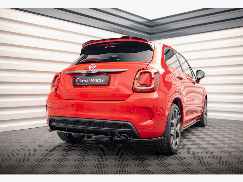 Central Rear Splitter (Vertical Bars) compatible with Fiat 500X Sport Mk1 Facelift