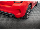 Central Rear Splitter (Vertical Bars) compatible with Fiat 500X Sport Mk1 Facelift