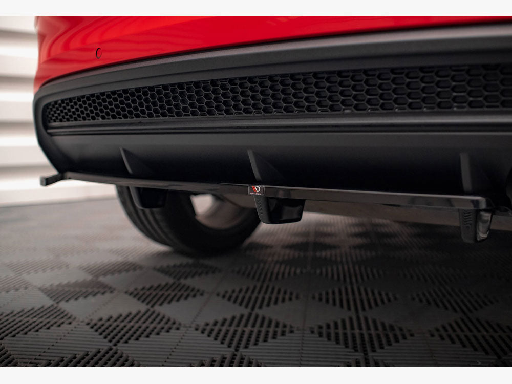 Central Rear Splitter (Vertical Bars) compatible with Fiat 500X Sport Mk1 Facelift