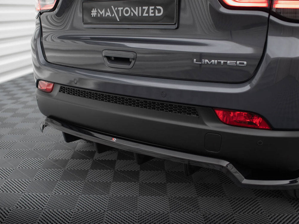 Rear Splitter (Vertical Bars) compatible with Jeep Compass Limited Mk2 Facelift