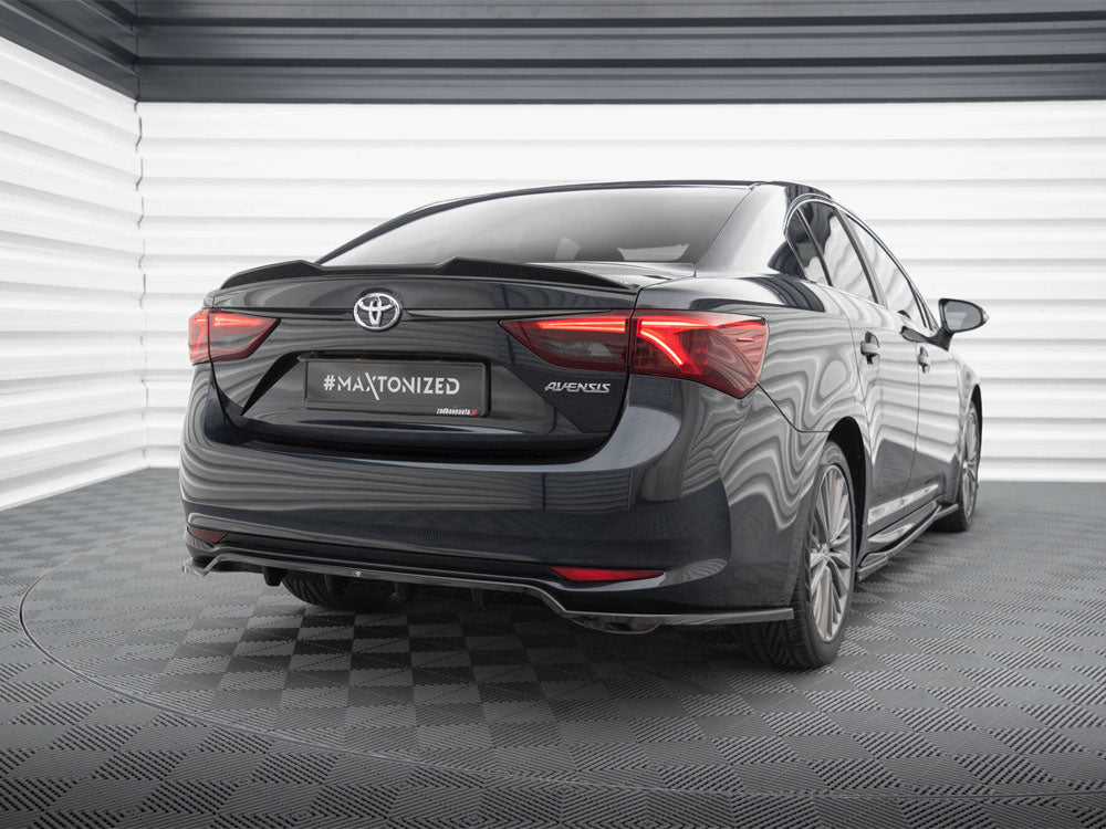 Rear Splitter (Vertical Bars) compatible with Toyota Avensis Sedan Mk3 Facelift