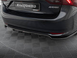 Rear Splitter (Vertical Bars) compatible with Toyota Avensis Sedan Mk3 Facelift