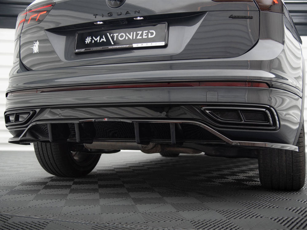 Rear Splitter (Vertical Bars) compatible with Volkswagen Tiguan R-Line Mk2 Facelift