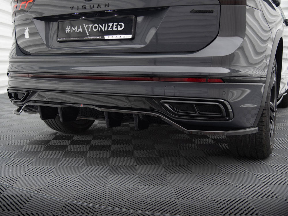 Rear Splitter (Vertical Bars) compatible with Volkswagen Tiguan R-Line Mk2 Facelift