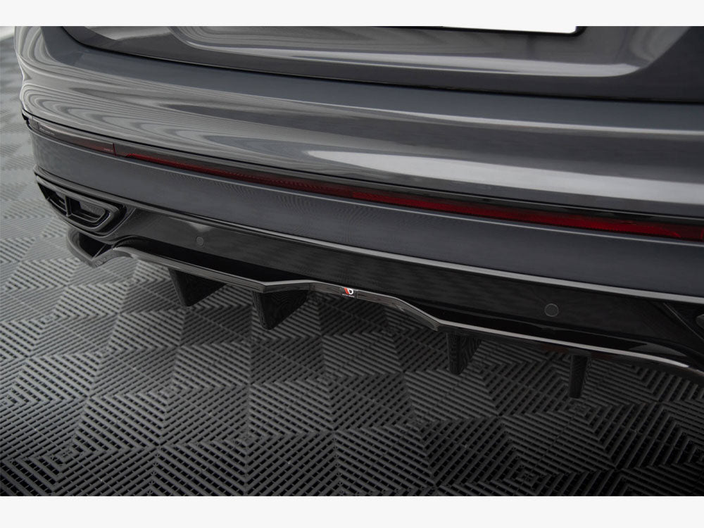 Rear Splitter (Vertical Bars) compatible with Volkswagen Tiguan R-Line Mk2 Facelift