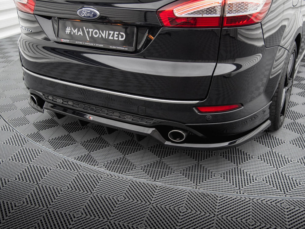 Rear Splitter (Vertical Bars) compatible with Ford Mondeo Estate ST-Line Mk4 Facelift