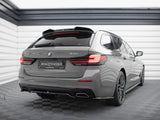 Central Rear Splitter (Vertical Bars) compatible with BMW 5 G30 / G31 Facelift