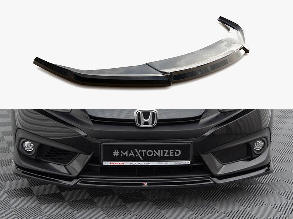 Front Splitter V.2 compatible with Honda Civic Mk10