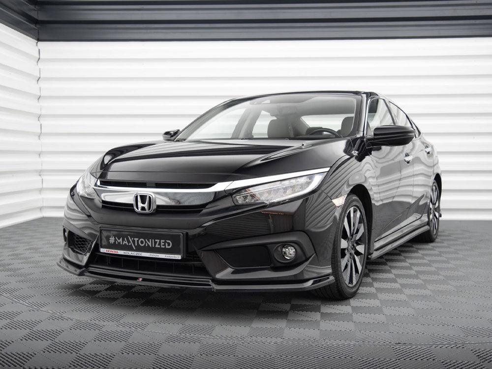 Front Splitter V.2 compatible with Honda Civic Mk10