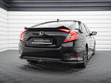 Central Rear Splitter (Vertical Bars) compatible with Honda Civic Mk10