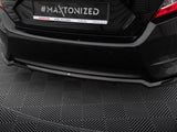 Central Rear Splitter (Vertical Bars) compatible with Honda Civic Mk10