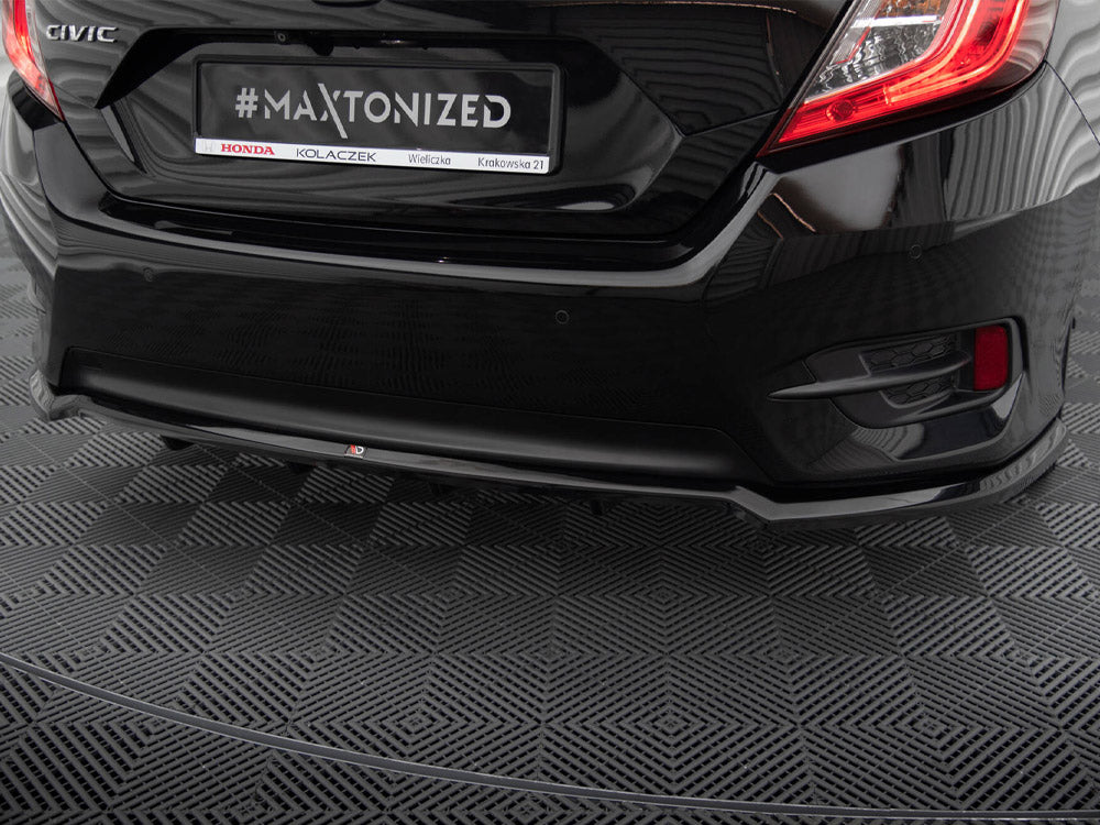 Central Rear Splitter (Vertical Bars) compatible with Honda Civic Mk10