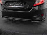 Central Rear Splitter (Vertical Bars) compatible with Honda Civic Mk10