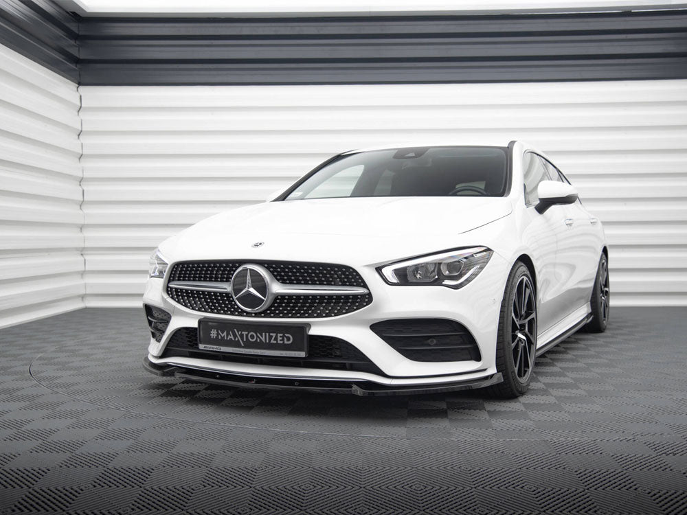 Front Splitter V.2 compatible with Mercedes-Benz CLA A35 AMG / AMG Line C118