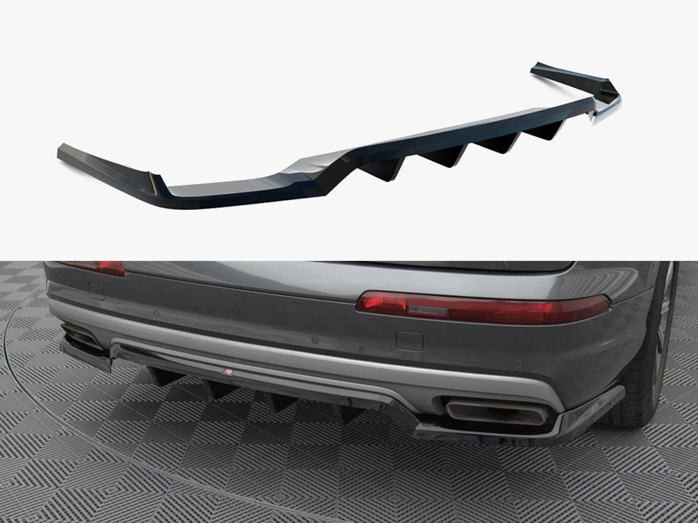 Central Rear Splitter (Vertical Bars) compatible with Audi Q7 Mk2