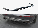 Central Rear Splitter (Vertical Bars) compatible with Audi Q7 Mk2