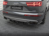 Central Rear Splitter (Vertical Bars) compatible with Audi Q7 Mk2