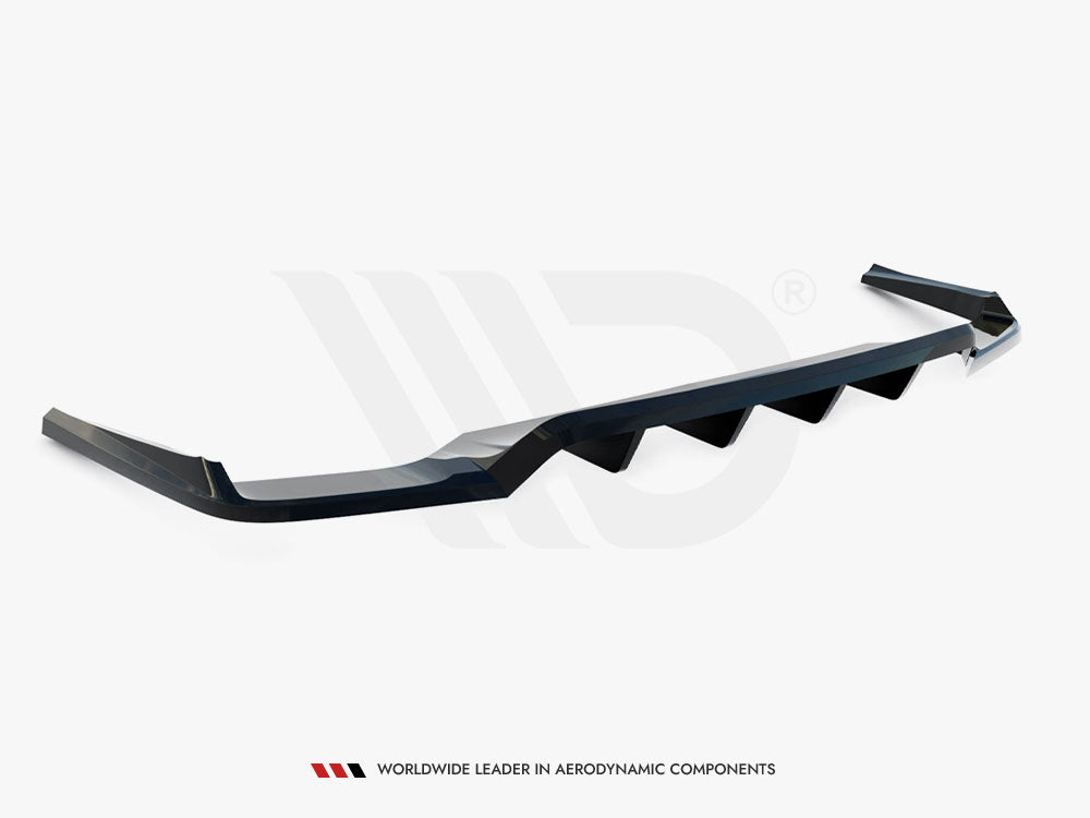 Central Rear Splitter (Vertical Bars) compatible with Audi Q7 Mk2