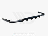 Central Rear Splitter (Vertical Bars) compatible with Audi Q7 Mk2