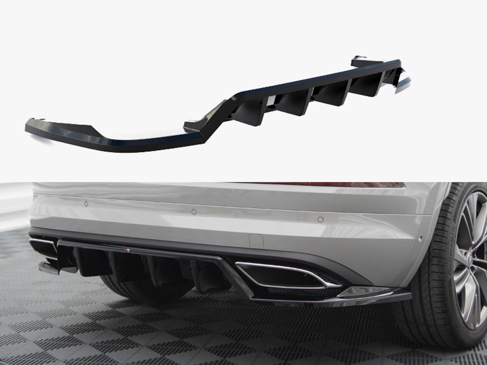 Rear Splitter (Vertical Bars) compatible with Skoda Kodiaq RS Mk1 Facelift