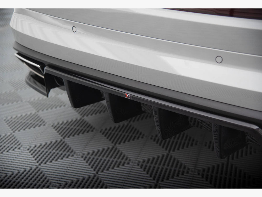 Rear Splitter (Vertical Bars) compatible with Skoda Kodiaq RS Mk1 Facelift