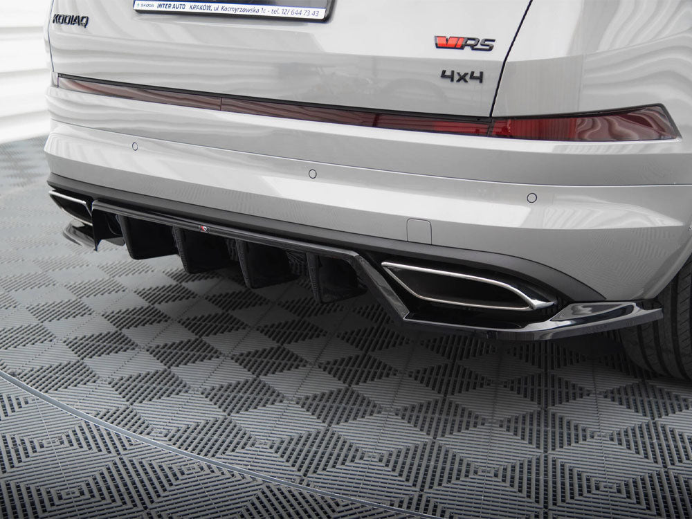 Rear Splitter (Vertical Bars) compatible with Skoda Kodiaq RS Mk1 Facelift
