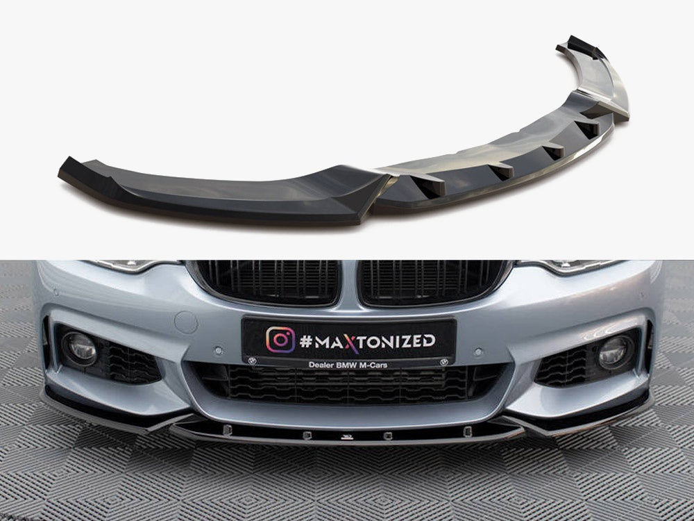 Front Splitter V.3 compatible with BMW 4 Coupe / Gran Coupe / Cabrio M-Pack F32 / F36 / F33