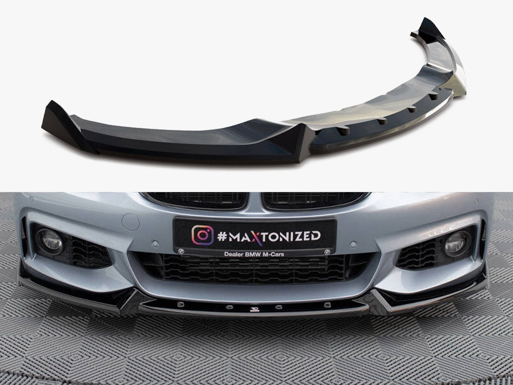 Front Splitter V.4 compatible with BMW 4 Coupe / Gran Coupe / Cabrio M-Pack F32 / F36 / F33