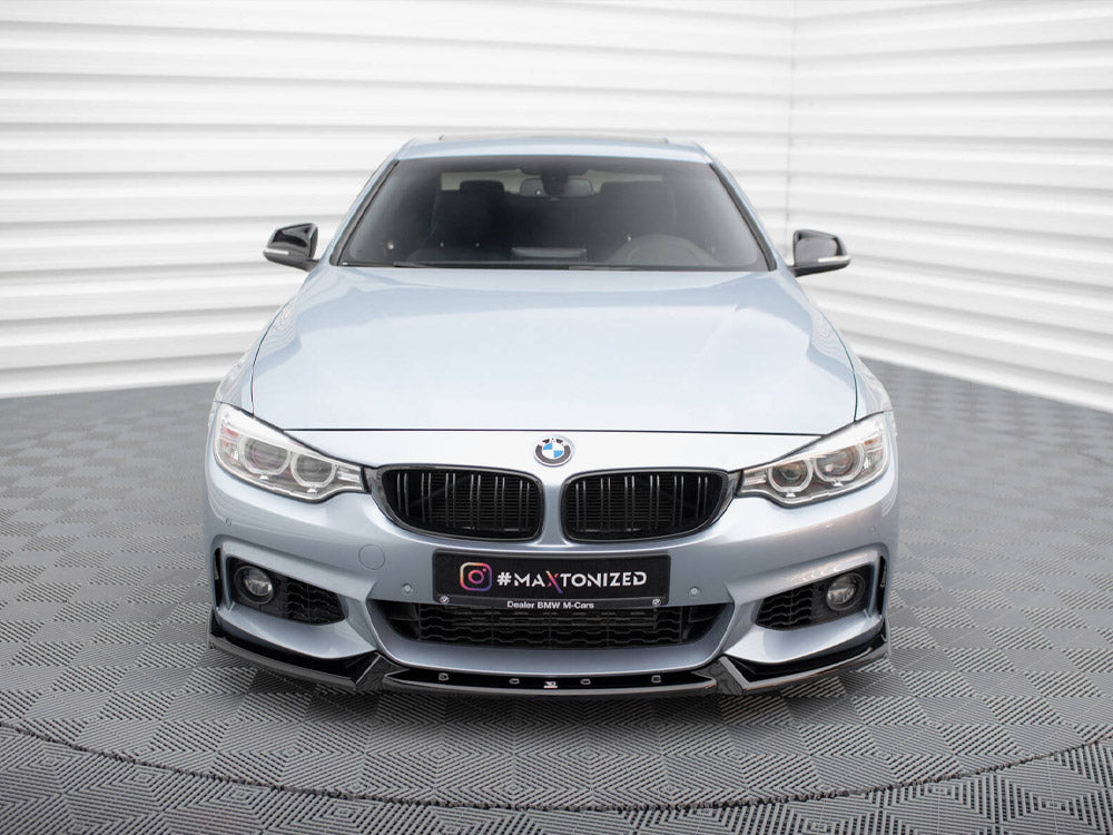 Front Splitter V.4 compatible with BMW 4 Coupe / Gran Coupe / Cabrio M-Pack F32 / F36 / F33