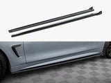 Side Skirts Diffusers V.2 compatible with BMW 4 Coupe / Gran Coupe / Cabrio M-Pack F32 / F36 / F33