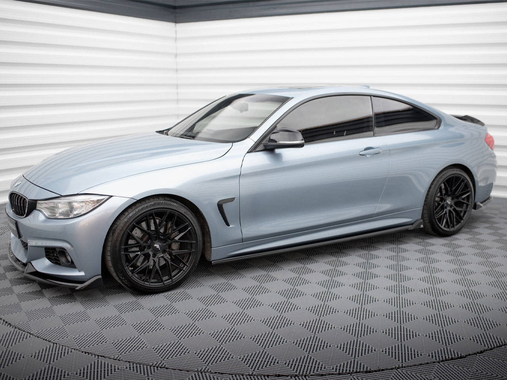 Side Skirts Diffusers V.2 compatible with BMW 4 Coupe / Gran Coupe / Cabrio M-Pack F32 / F36 / F33