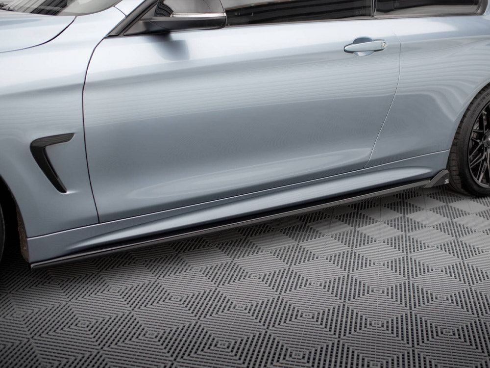 Side Skirts Diffusers V.2 compatible with BMW 4 Coupe / Gran Coupe / Cabrio M-Pack F32 / F36 / F33