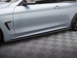 Side Skirts Diffusers V.2 compatible with BMW 4 Coupe / Gran Coupe / Cabrio M-Pack F32 / F36 / F33