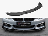 Street PRO Front Splitter + Flaps compatible with BMW 4 Coupe / Gran Coupe / Cabrio M-Pack F32 / F36 / F33