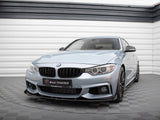 Street PRO Front Splitter + Flaps compatible with BMW 4 Coupe / Gran Coupe / Cabrio M-Pack F32 / F36 / F33