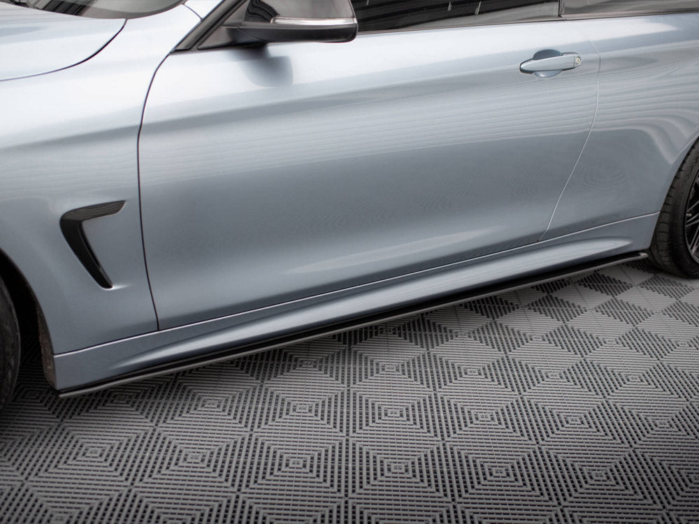 Street PRO Side Skirts Diffusers compatible with BMW 4 Coupe / Gran Coupe / Cabrio M-Pack F32 / F36 / F33